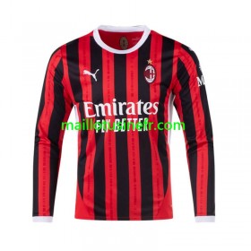 Maillot de Foot AC Milan Domicile 2024-25 Manches Longues